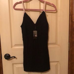 Brand New BCBGMAXAZRIA Black Sweater Tank Top